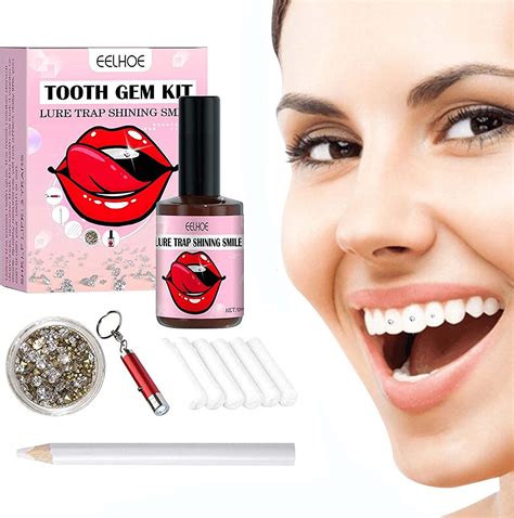 glue for tooth gems|More.